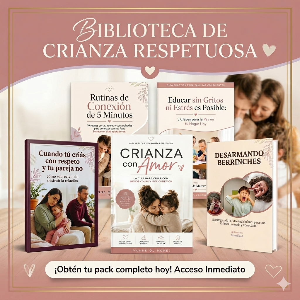 Biblioteca de Crianza Consciente en tablet y móvil